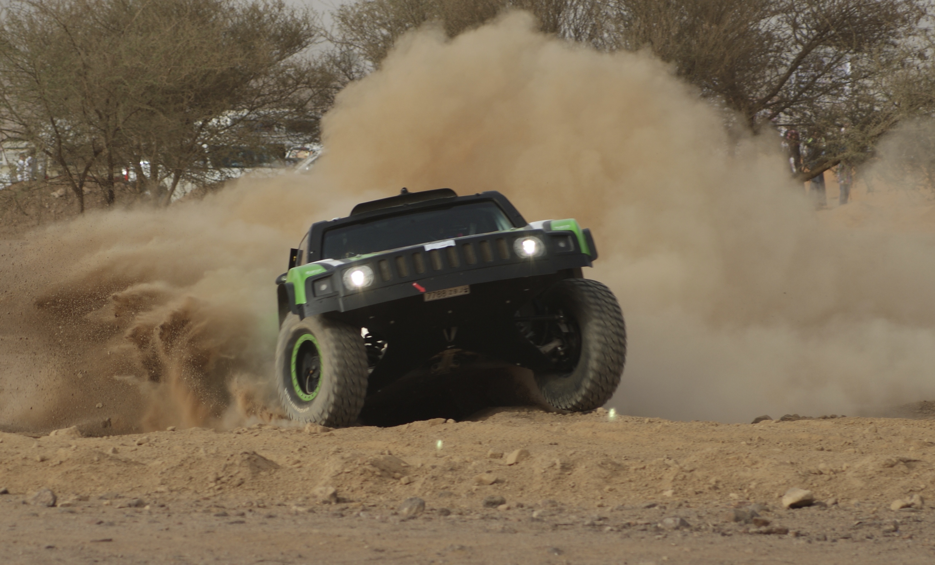 Yazeed Al-Rajhi's Hummer at the Ha'il Rally